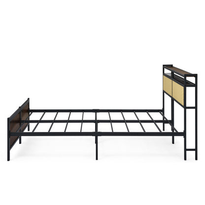 Iron Bed Frame, Metal Bed Frame, Wrought Iron Bed Frame, Iron Platform Bed Frame