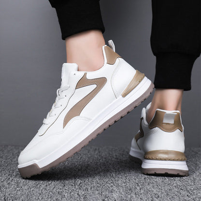 Trendy Lace-up Sneakers Casual Shoes Men's Fashion Versatile Round-toe Flat-soled Outdoor Casual Walking Running Shoes Students