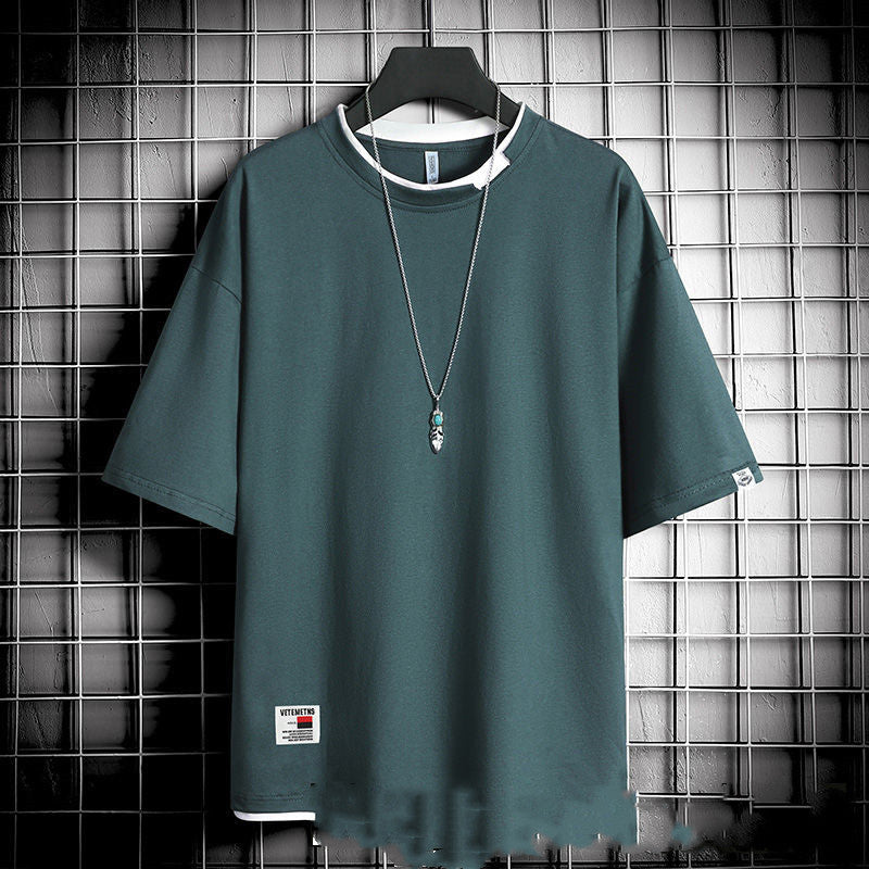 Hong Kong style loose T-shirt men