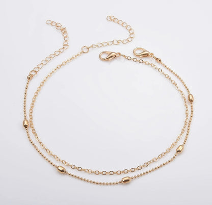 Cross Border Foot Summer Fashion Suit Anklet Bead Chain Anklet