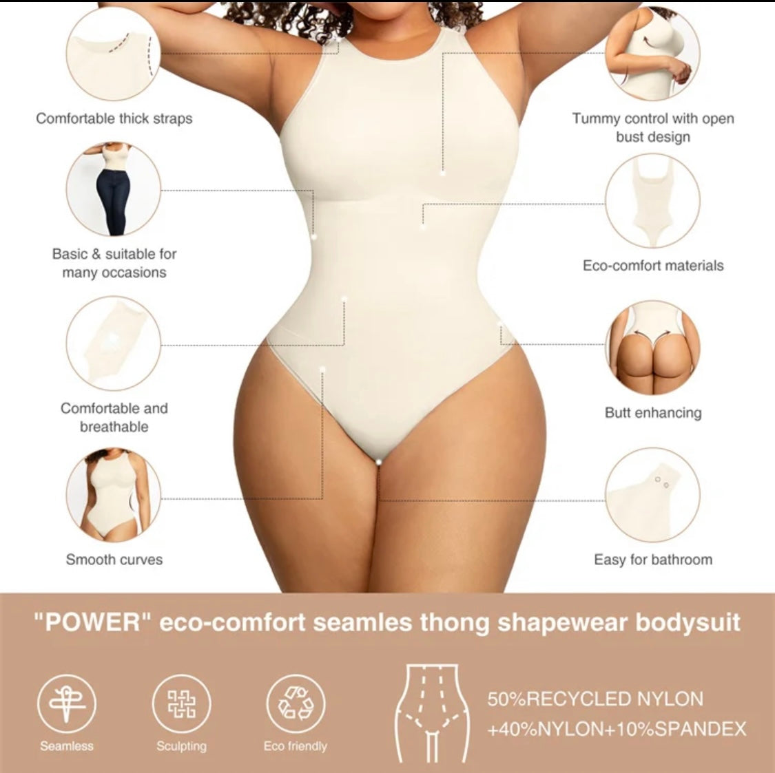 Slimming Body Shaper Shapewear Bodysuit For Women