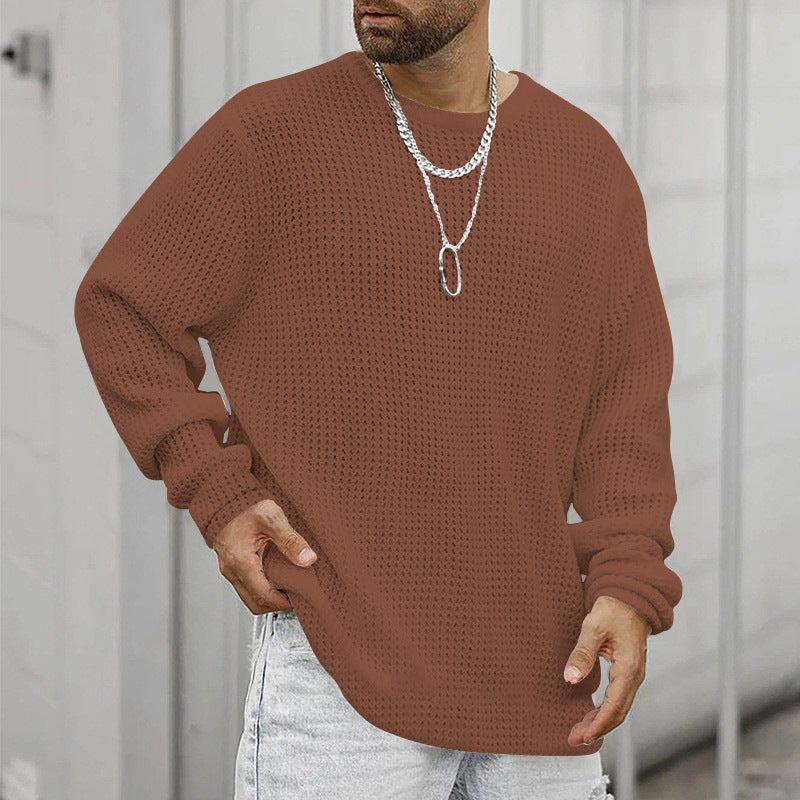 Long Sleeve Crew Neck Casual Men's Loose