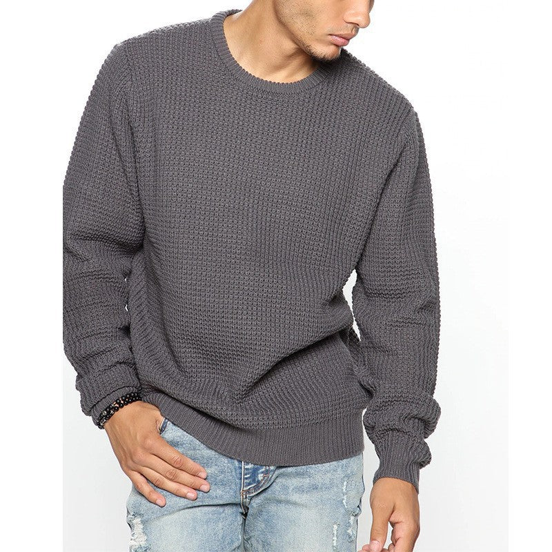 Long Sleeve Crew Neck Casual Men's Loose